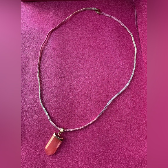 Pastel Peach Pendant Necklace - Picture 2 of 4